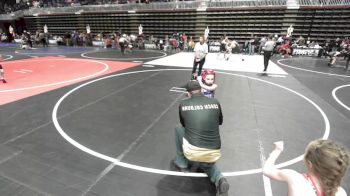 46 lbs 5th Place - AnaLyn Colburn, Touch Of Gold vs Kanin Kennedy, Green River Grapplers