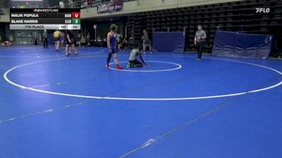 135 lbs 7th Place - Malik Popula, Harrisburg vs Blake Harris, Glen Burnie