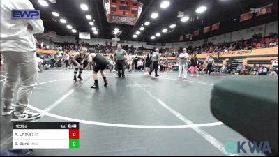 120 lbs 3rd Place - Aaron Chavez, Del City Little League vs Bodey Bond, Madill Takedown