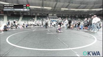 40 lbs Semifinal - Wilson Ryatt, Keystone Kids Wrestling Club vs Zeke Dunlop, TTWC Cream