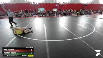 132 lbs Cons. Round 5 - Peyton Oberg, Askren Wrestling Academy vs Ben Guerra, Askren Wrestling Academy