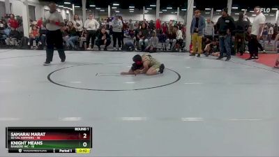 84 lbs Round 1 (10 Team) - Knight Means, Rangers WC vs Samarai Marat, So Cal Hammers