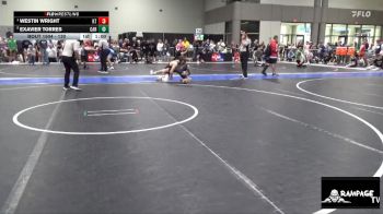 130 lbs Cons. Round 3 - Exavier Torres, Carroll vs Westin Wright, KS Thunderstruck