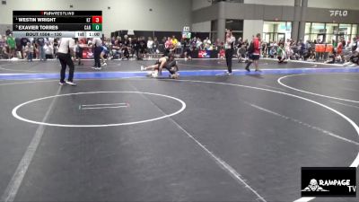 130 lbs Cons. Round 3 - Exavier Torres, Carroll vs Westin Wright, KS Thunderstruck