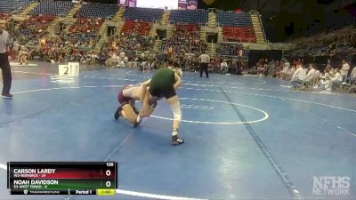 126 lbs Quarterfinals (8 Team) - Carson Lardy, W2-Bismarck vs Noah Davidson, E3-West Fargo