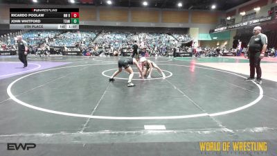 101 lbs 5th Place - Ricardo Poolaw, NM Bad Boyz vs John Whitford, TEAM PRIDE ACADEMY
