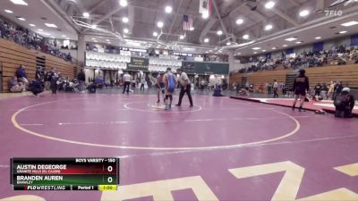 150 lbs Cons. Round 3 - Austin DeGeorge, Granite Hills (El Cajon) vs Branden Auren, Brawley