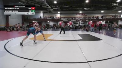 135 lbs Cross Bracket (8 Team) - Mason Castillo, Steller Trained Doom vs Brayden Biggs, Steel Valley Renegades