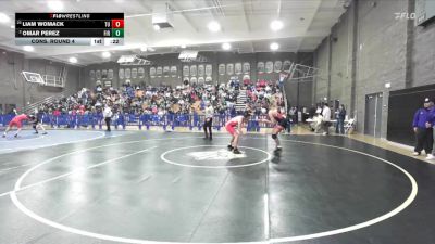 144 lbs Cons. Round 4 - Liam Womack, Tulare Union vs Omar Perez, Firebaugh