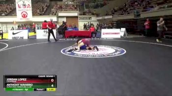 120 lbs Champ. Round 1 - Jordan Lopez, California vs Anthony Navarro, Alpha Pack Wrestling Club