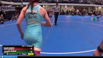 115 lbs Round 3 - Lillie Marco, Sibley-Ocheyedan vs Juliana Burds, DC Elite