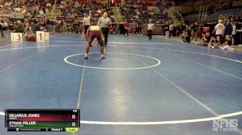 160 lbs Quarterfinal - Ethan Miller, Valley City vs DeJarius Jones, Minot