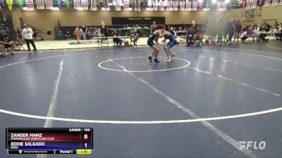 106 lbs Round 1 - Zander Manz, Powerhouse Wrestling Club vs Eddie Salgado, Iowa