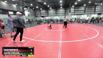 70 lbs Round 2 (6 Team) - Hunter Martland, NORTH CAROLINA WRESTLING FACTORY vs Valen Bromback, JEFFERSON WRESTLING CLUB