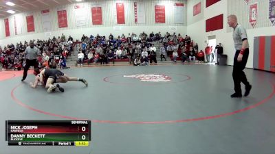 144 lbs Semifinal - Danny Beckett, Buckeye vs Nick Joseph, Canfield