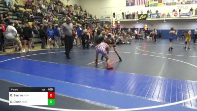 102 lbs Final - Olympic Serrao, Alpha vs Camden Olson, Scraper