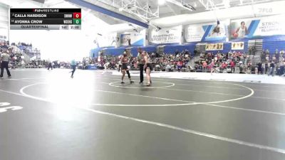 110 lbs Quarterfinal - Ayonna Crow, Wichita-Southeast Hs vs Calla Hardison, Shawnee Mission Northwest