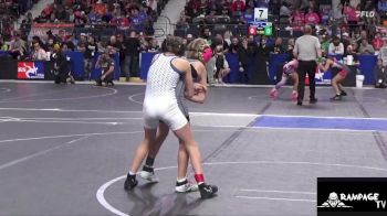 75 lbs Champ. Round 1 - Briar Wilkin, Wichita Blue Knights vs Scarlett Willis, Team Lightning Wrestling Club