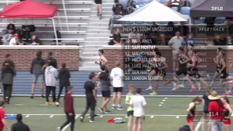 Men's 1500m Unseeded, Heat 1