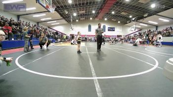 43 lbs Rr Rnd 2 - Lainey Davie, Salina Wrestling Club vs Persephone Shoemaker, Broken Arrow Wrestling Club