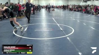 122 lbs Champ. Round 1 - Analise Henry, Northern Region Affiliated vs Norah Inman, Waterford WC