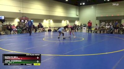 100 lbs Placement Matches (16 Team) - Katelyn Bell, Charlie`s Angels-IL Pnk vs Anna Ockerman, MXW - RAW