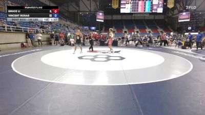 138 lbs 7th Place Match - Bruce Li, FL vs Vincent Rosas, KS