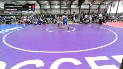 120 lbs Cons. Quarters - Casen Villastrigo, Cowboy Mat Club vs Colin George, Chatfield Wrestling Club