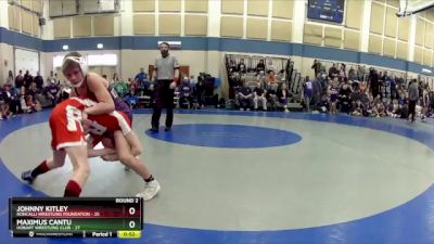 105 lbs Round 2 (10 Team) - Maximus Cantu, Hobart Wrestling Club vs Johnny Kitley, Roncalli Wrestling Foundation