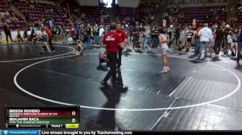 84 lbs Champ. Round 1 - Brison Romero, Goldman`s Wrestling Academy Of The Rockies vs Benjamin Baca, Pikes Peak Warriors Wrestling