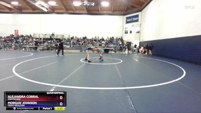 117 lbs Quarterfinal - Alejandra Corral, Unattached vs Morgan Johnson, Texas Wesleyan