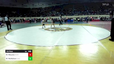 94 lbs 3rd Place - Madison McMahon, Yukon Jr. High Girls vs Maddy Mauzey, Newkirk Jr High