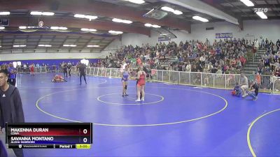 130 lbs Semifinal - Makenna Duran, COWA vs Savanna Montano, Aloha Warriors