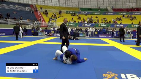 DANIELA DOS SANTOS vs KATIA ALINE BRAUNE 2023 Brasileiro Jiu-Jitsu IBJJF