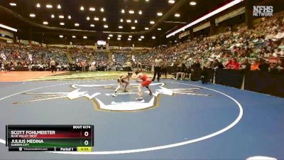 6A - 113 lbs Cons. Round 1 - Scott Fohlmeister, Blue Valley West vs Julius Medina, Garden City