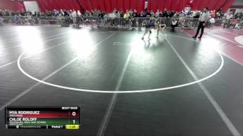 106 lbs Quarterfinal - Mya Rodriguez, Wisconsin vs Chloe Roloff, Reedsburg Area High School Wrestling