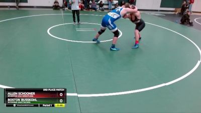 195 lbs 3rd Place Match - Boston Busskohl, Wyoming Unattached vs Allen Schooner, Riverton USA Wrestling