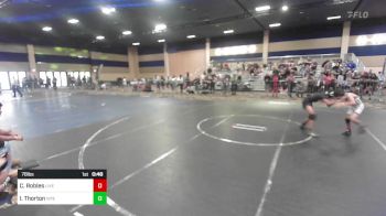 78 lbs Consi Of 8 #1 - Carlos Robles, Live Training vs Ian Thorton, Viper Wrestling