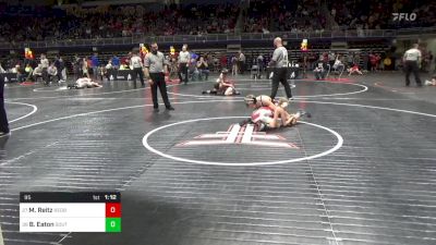95 lbs Round Of 64 - Manny Reitz, Redbank Valley vs Bryce Eaton, South Side Beaver