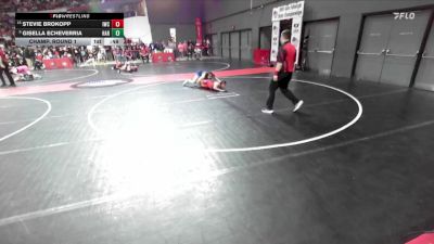 135 lbs Champ. Round 1 - Stevie Brokopp, Iowa-Grant Wrestling Club vs Gisella Echeverria, Hartford