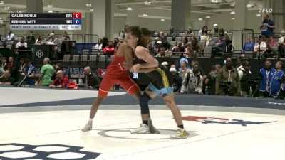 55 Finals kg Champ. Round 1 - Caleb Noble, SOUTHWEST RTC/TOSS ACADEMY vs Ezekiel Witt, Bison Wrestling Club