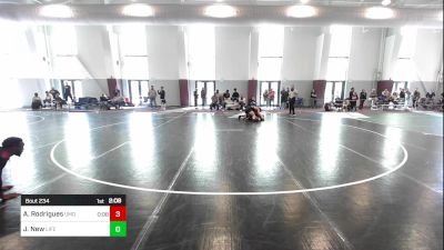 165 lbs Consi Of 8 #1 - AJ Rodrigues, Maryland vs Jaden New, Life University