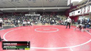 108 lbs 7th Place Match - Cameron Jackson, John F Kennedy High School vs Jerome Saldana, Sonoma Valley High School