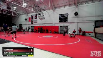 174 lbs Champ. Round 1 - Ian Brown, Sacramento City College vs Juan Nuno, West Hills