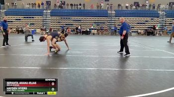 165 lbs Semifinal - Hayden Myers, Saint Paul`s School vs Sepanta Ahanj-Elias, Bullis School