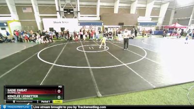 67 lbs Round 2 - Sadie Sweat, Kalispell WC vs Kenzlee Ledbetter, Team Prestige Wrestling