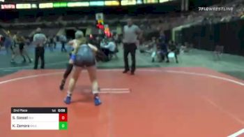 130 lbs 2nd Place - Skyler Gassel, Silverback Wc vs Kristal Zamora, Salem Elite