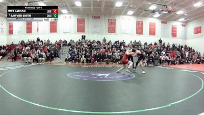 138 lbs Quarterfinal - Sawyer Smith, Chardon vs Wes Larson, Lutheran West