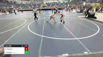 116 lbs Semifinal - Asher Clayton, Pioneer Grappling vs Tanner Grooms, Okanogan Underground