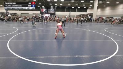 130 lbs Champ. Rd Of 64 - Iliana Villagrana, All American Wrestling Club vs Paige Cowan, Ohio